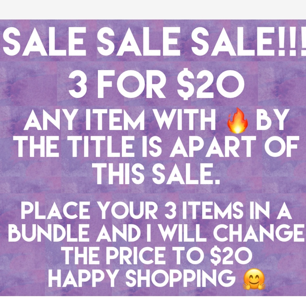 🔥3 for $20 sale🔥